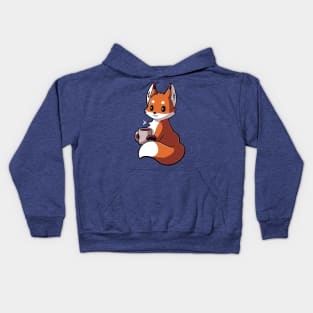 Coffee Fox Classic 3 Kids Hoodie